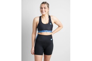 WOMENS HIGH WAIST SPORTS SHORTS - SEAGRASS